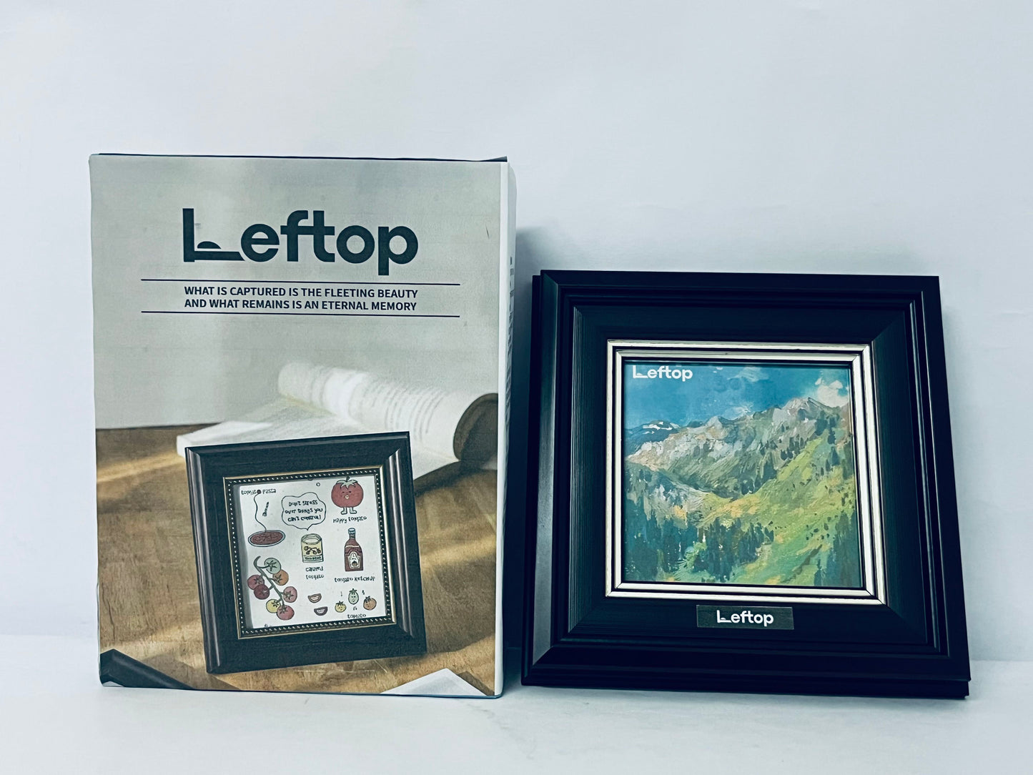 Leftop Black Picture Frame for 4 x 4 Square Picture Poster Photo, Light Weight and High Transparent 4 by 4 Frame for Wall