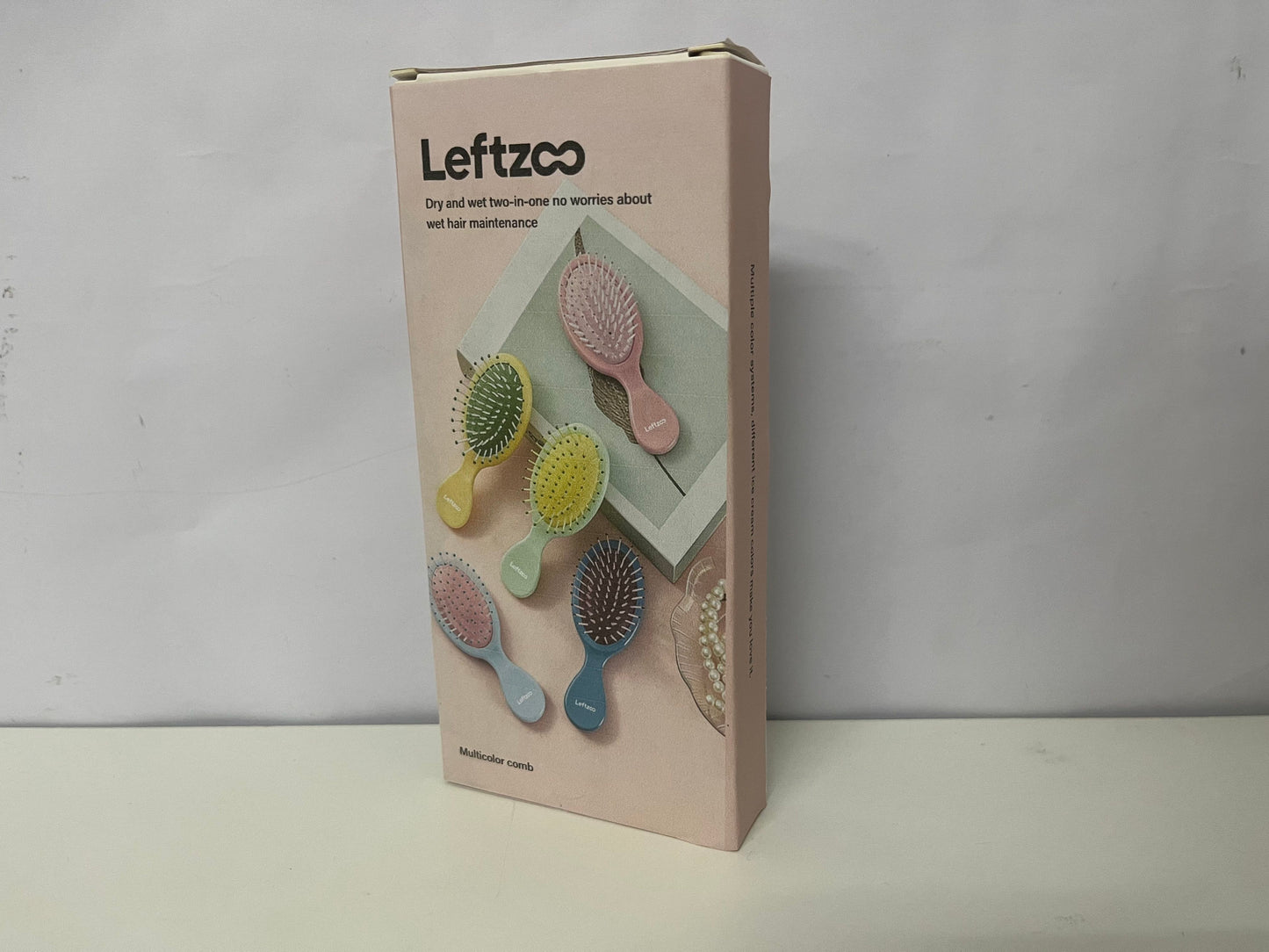 【Leftzoo Dry & Wet Mini Cushion Hairbrush】—— Portable Detangling & Scalp Care for All Hair Types
