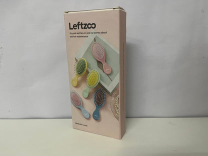 【Leftzoo Dry & Wet Mini Cushion Hairbrush】—— Portable Detangling & Scalp Care for All Hair Types