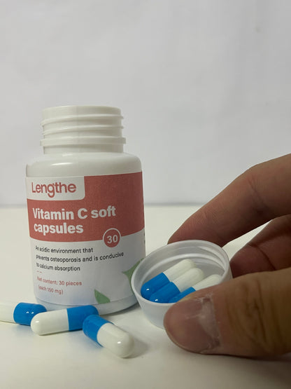 【Lengthe Vitamin C Soft Capsules】—— Immunity & Bone Support with Enhanced Absorption