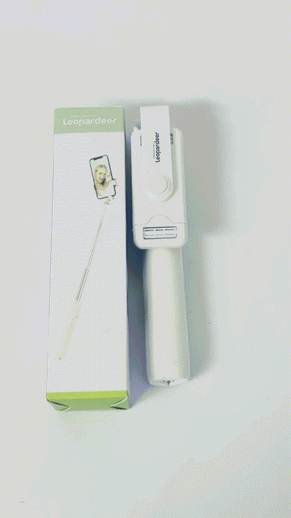 Leopardeer 67‘’ Selfie Stick, Phone Tripod with Wireless Remote Control, Portable Selfie Stick Tripod for Photograph, Live Streaming, Video Recording, Compatible with All Cell Phones, White