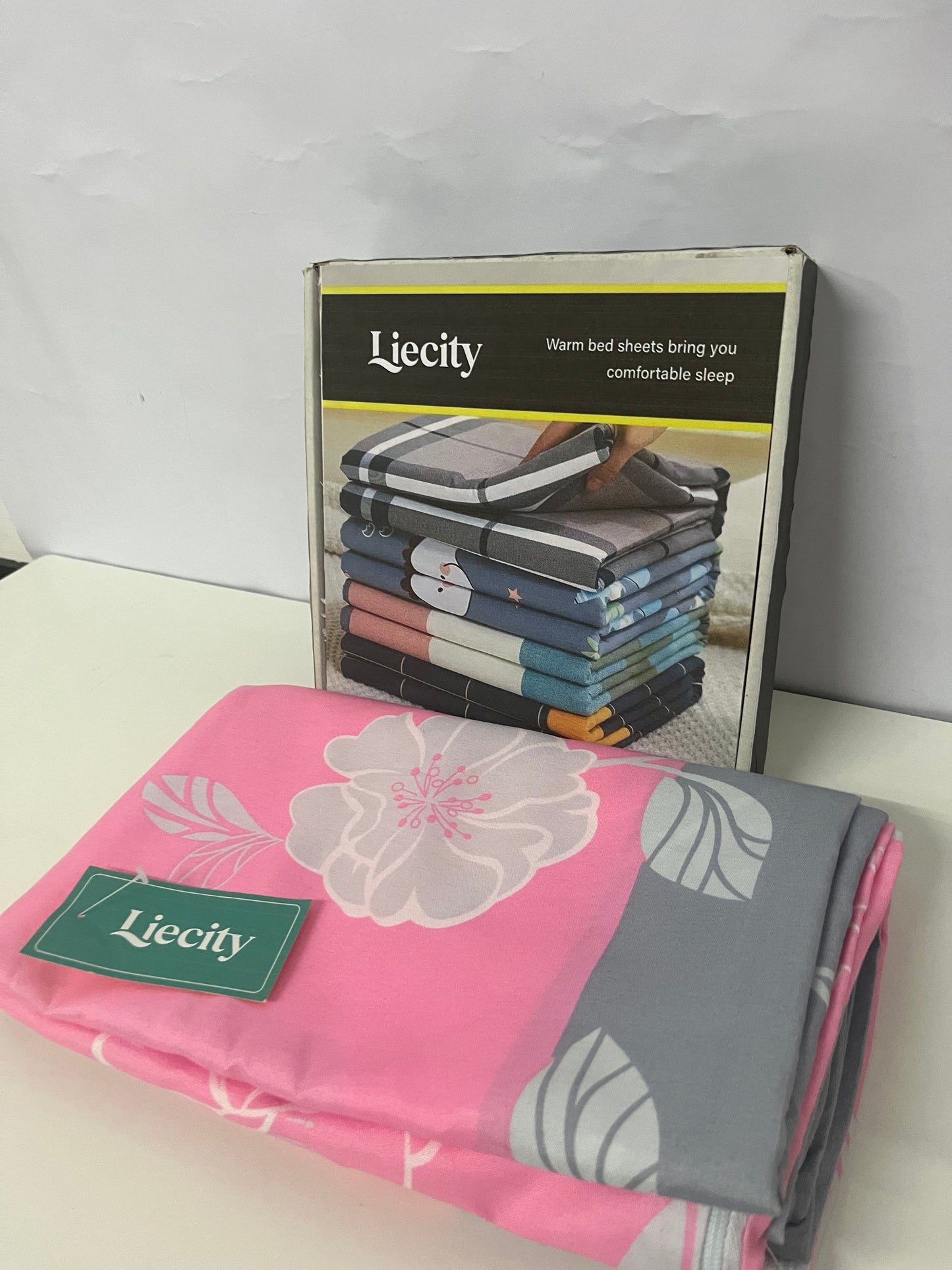 【Liecity Bedsheets】——Liecity Soft Floral Print Bed Sheet - Breathable, Fade-Resistant, All-Season Bedding with American Countryside Style