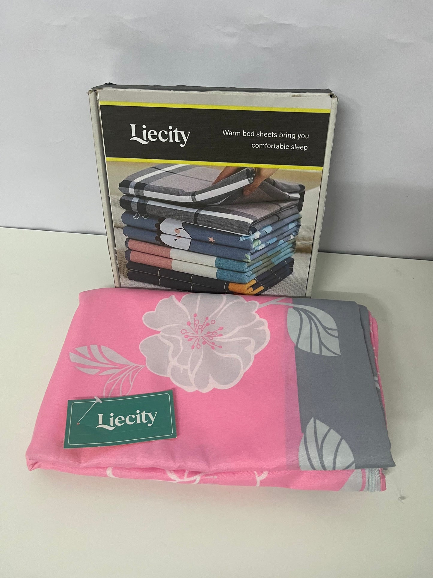 【Liecity Bedsheets】——Liecity Soft Floral Print Bed Sheet - Breathable, Fade-Resistant, All-Season Bedding with American Countryside Style