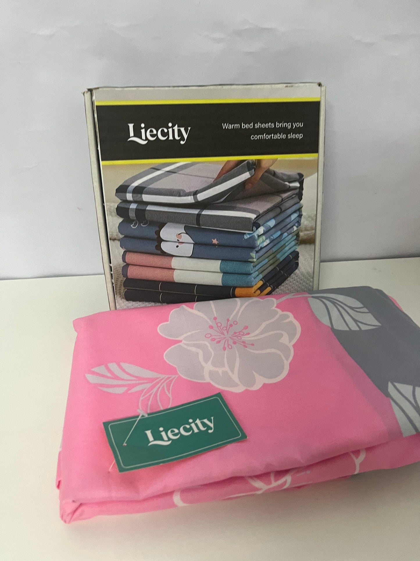 【Liecity Bedsheets】——Liecity Soft Floral Print Bed Sheet - Breathable, Fade-Resistant, All-Season Bedding with American Countryside Style