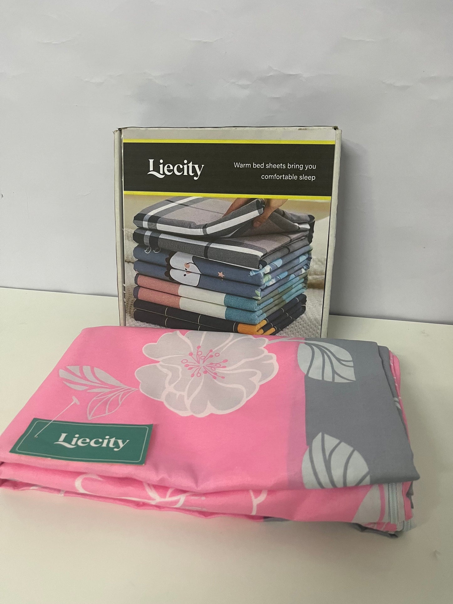 【Liecity Bedsheets】——Liecity Soft Floral Print Bed Sheet - Breathable, Fade-Resistant, All-Season Bedding with American Countryside Style