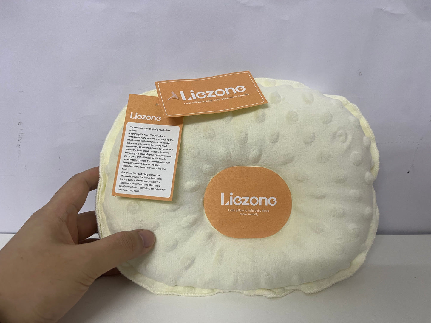 【Liezone Gentle Doudou Baby Pillow】—— Soothing Support for Sounder Sleep