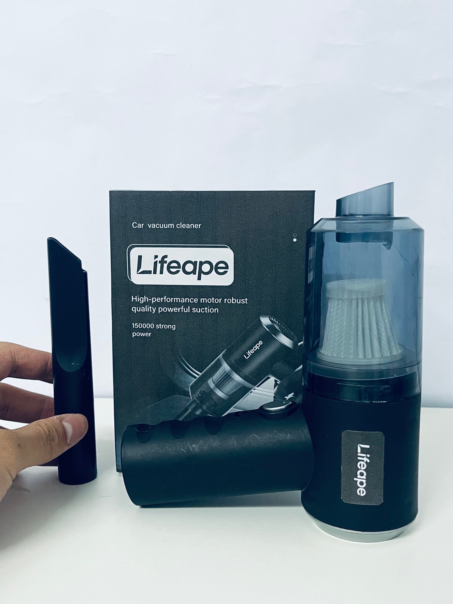 Lifeape Car Vacuum Cleaner, Handheld Portable High-Suction Cleaner for Car Interior, High-Performance Motor Multi-Scenario Dust Remover