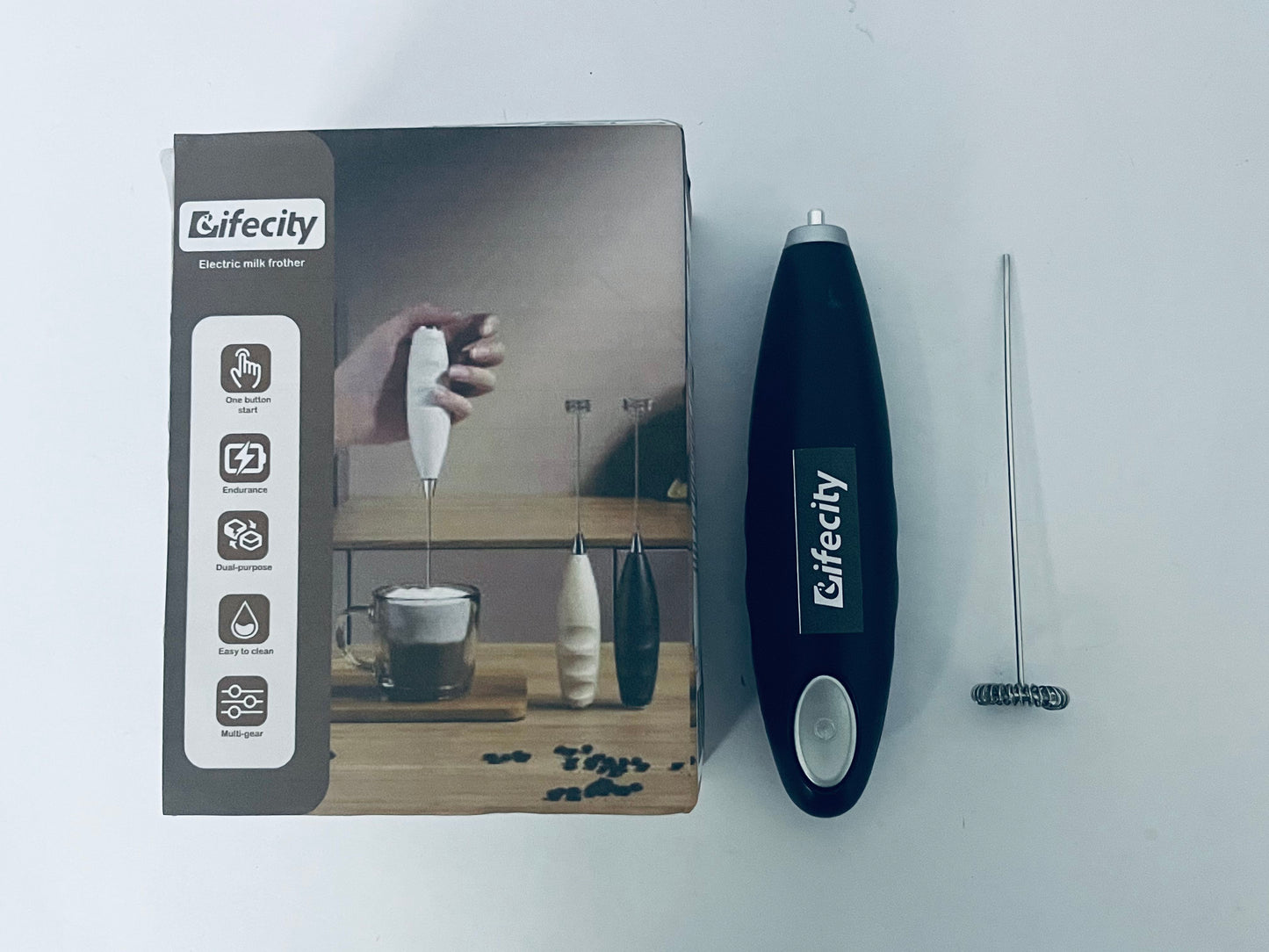 Lifecity Multi-Purpose Hand Blender, Immersion Electric Milk Frother, 304 Stainless Steel Blender Stick, Handheld Electric Handle Egg Beater Coffee Juice Mixer Kitchen Tool