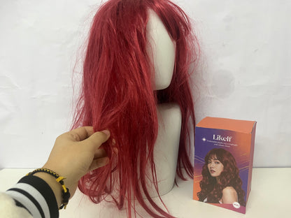 【Likelf Wine Red Wavy Wig】—— Vibrant, Effortless Style for Every Occasion