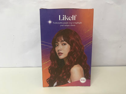 【Likelf Wine Red Wavy Wig】—— Vibrant, Effortless Style for Every Occasion