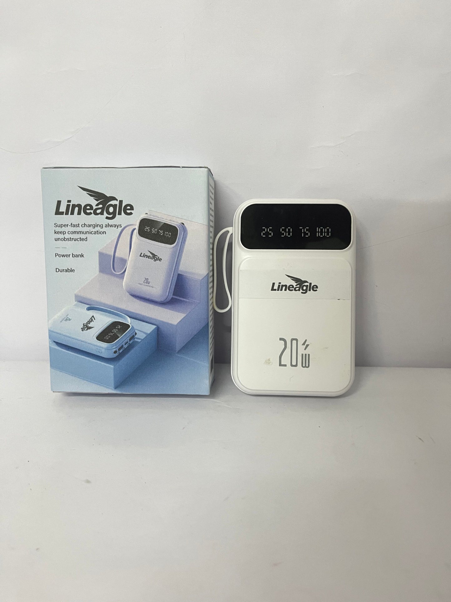 Lineagle 20W Fast Charging Power Bank, Portable External Battery Pack with Digital Display, High - Capacity & Durable Charger