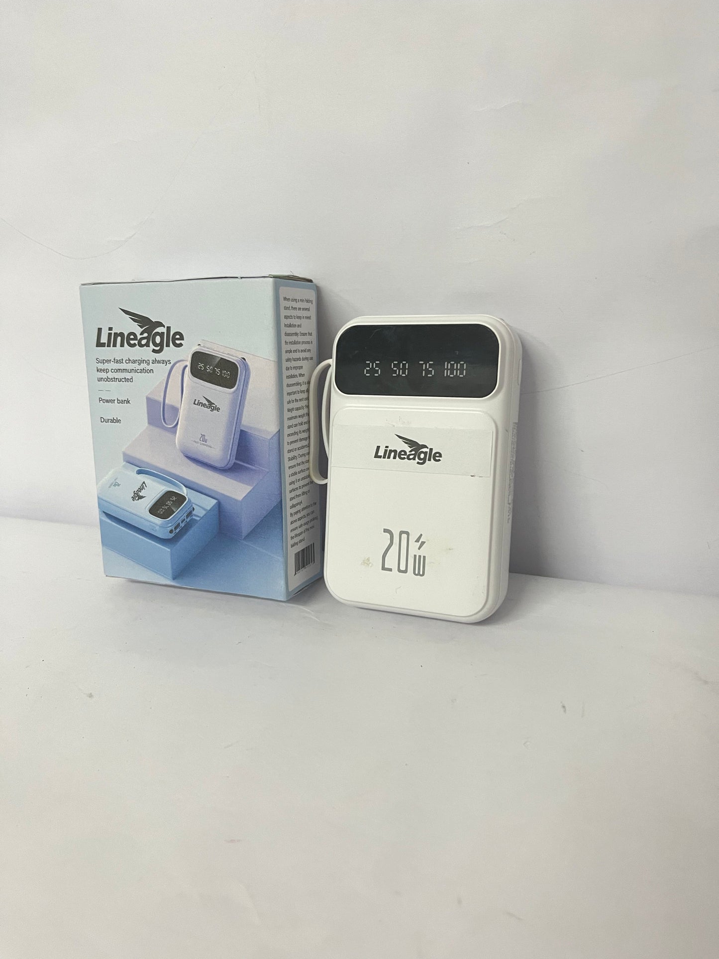 Lineagle 20W Fast Charging Power Bank, Portable External Battery Pack with Digital Display, High - Capacity & Durable Charger