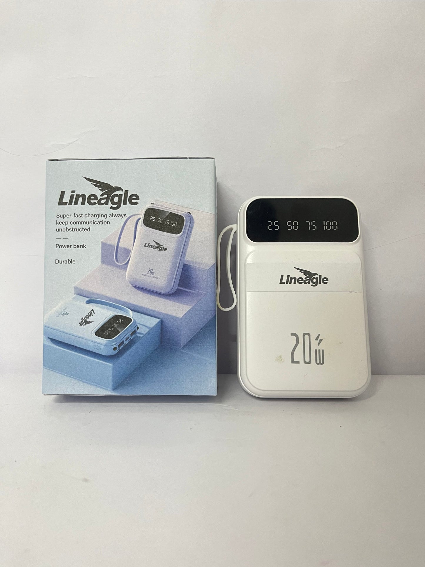 Lineagle 20W Fast Charging Power Bank, Portable External Battery Pack with Digital Display, High - Capacity & Durable Charger