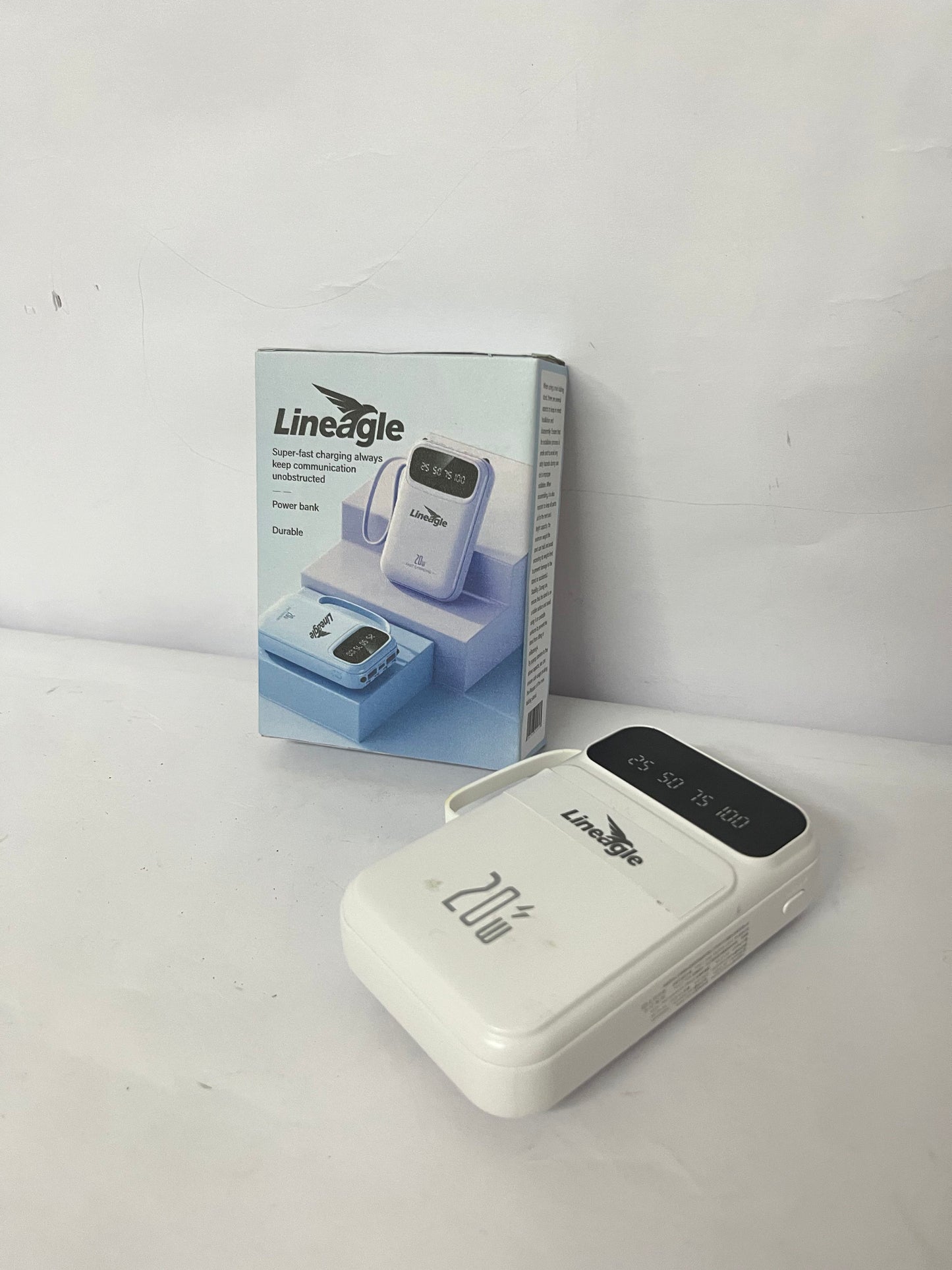Lineagle 20W Fast Charging Power Bank, Portable External Battery Pack with Digital Display, High - Capacity & Durable Charger