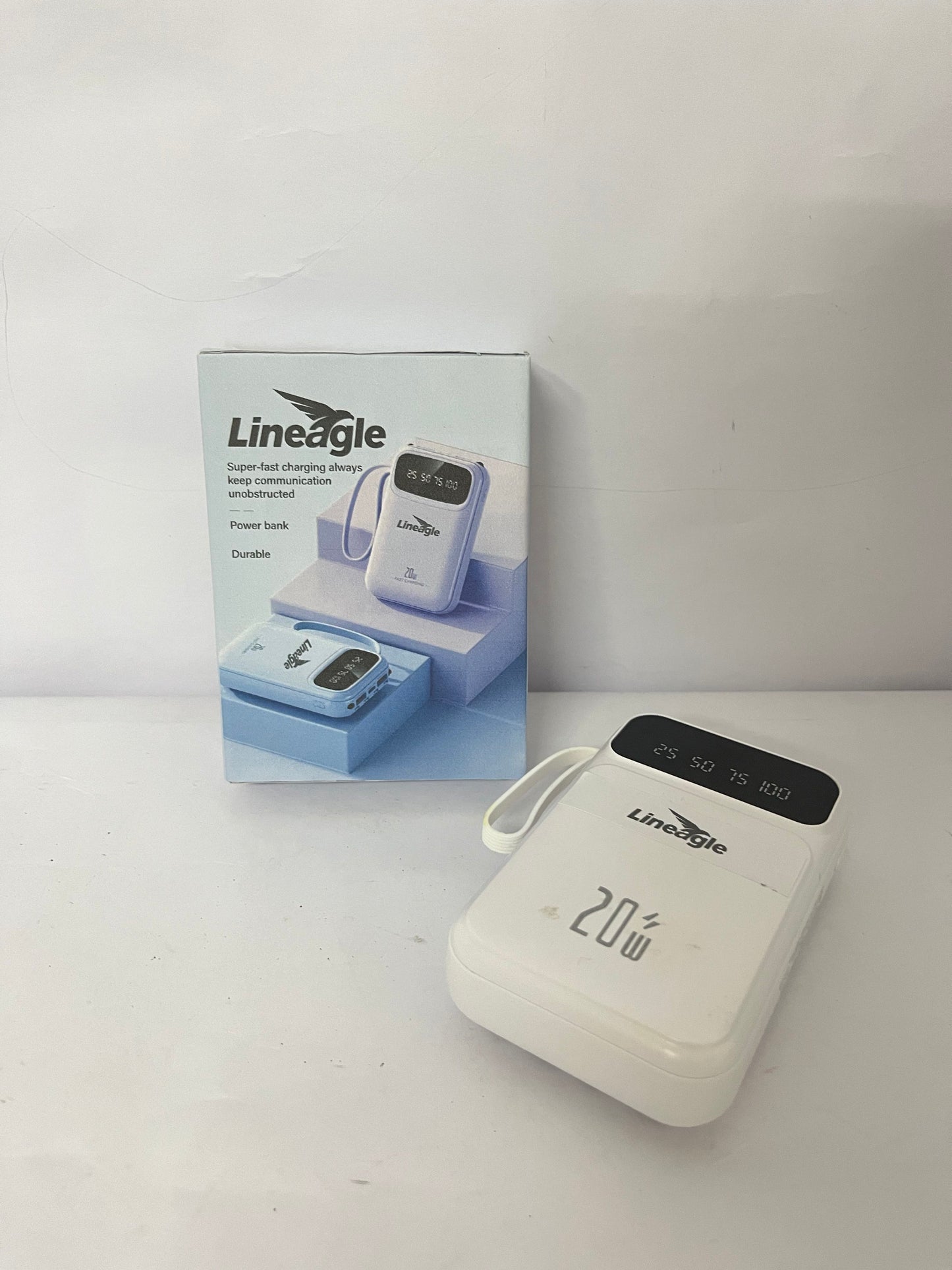Lineagle 20W Fast Charging Power Bank, Portable External Battery Pack with Digital Display, High - Capacity & Durable Charger