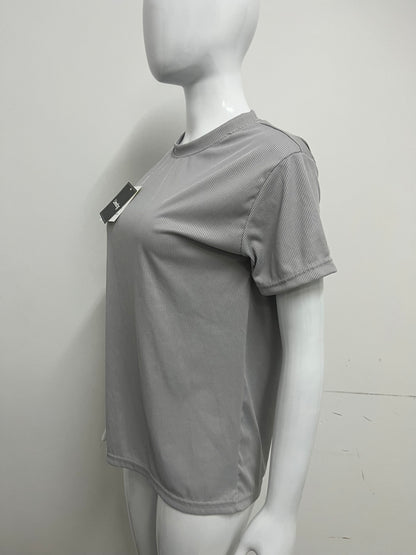 【Linedog Ribbed Crew Neck T-Shirt】—— Versatile Basic for Effortless Everyday Style