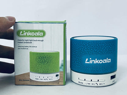 Linkoala Mini Bluetooth Speaker with Colorful Night Light | Long Battery Life Portable Wireless Small Speaker, Support Bluetooth/USB Multi-mode Playback