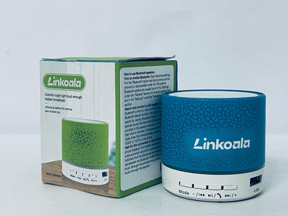 Linkoala Mini Bluetooth Speaker with Colorful Night Light | Long Battery Life Portable Wireless Small Speaker, Support Bluetooth/USB Multi-mode Playback