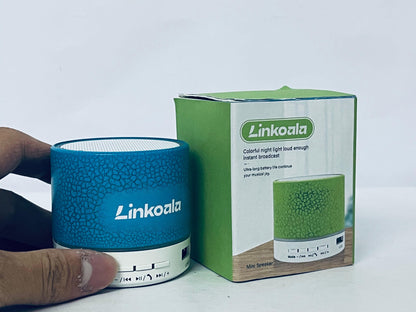 Linkoala Mini Bluetooth Speaker with Colorful Night Light | Long Battery Life Portable Wireless Small Speaker, Support Bluetooth/USB Multi-mode Playback