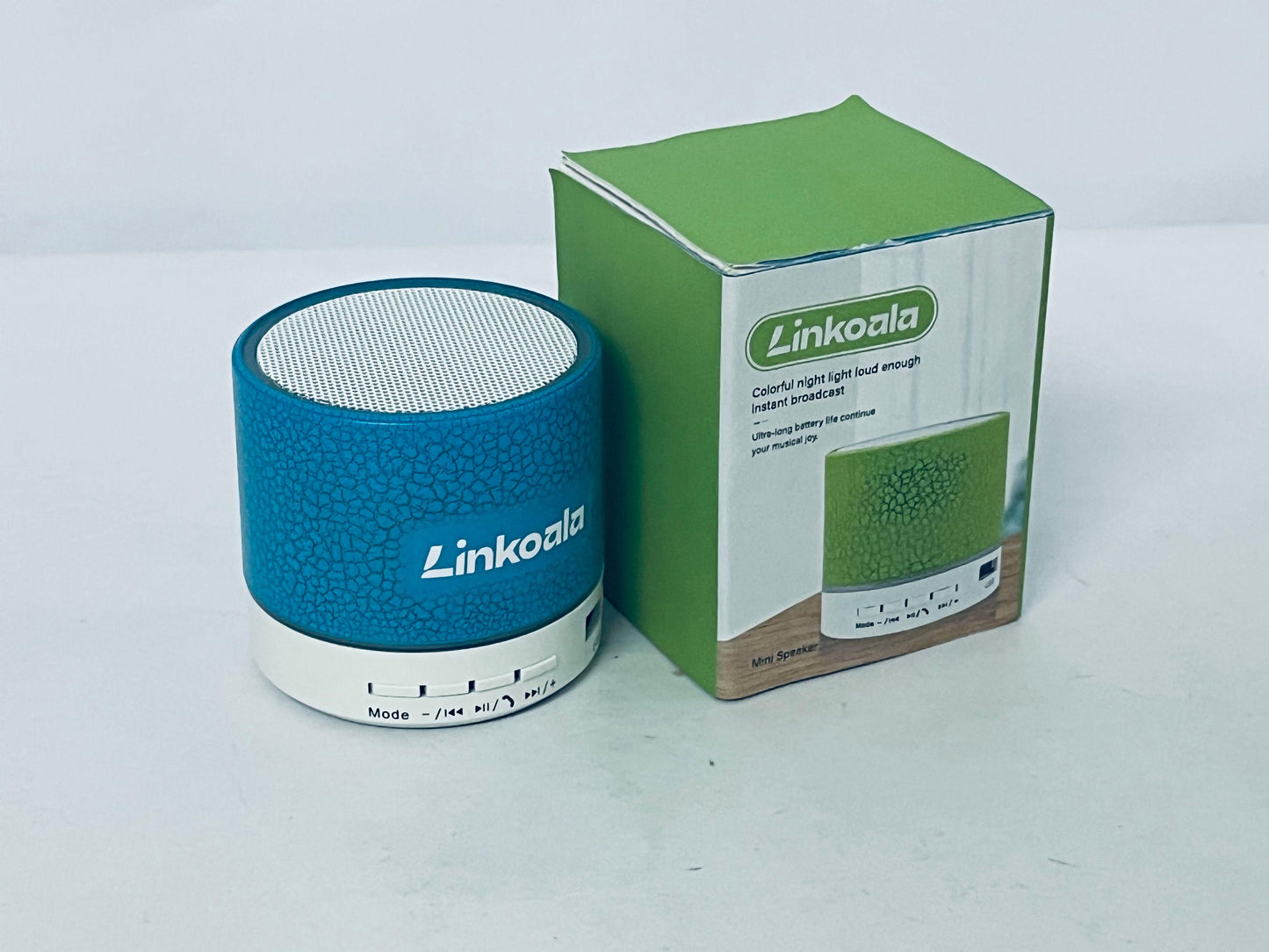 Linkoala Mini Bluetooth Speaker with Colorful Night Light | Long Battery Life Portable Wireless Small Speaker, Support Bluetooth/USB Multi-mode Playback
