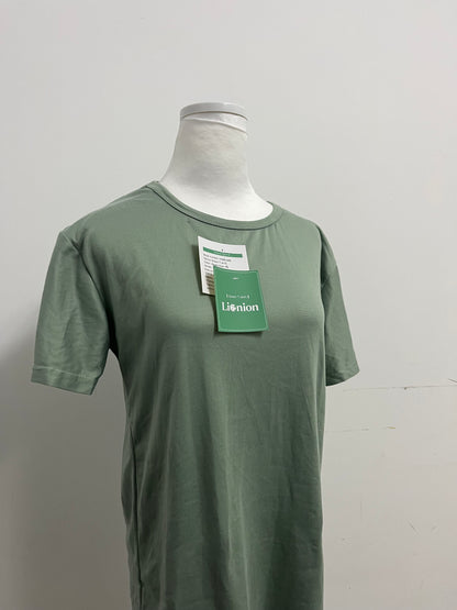 Lionion Women's Sage Green Short-Sleeve T-shirts Basic Versatile Comfortable & Skin-Friendly Daily Essential