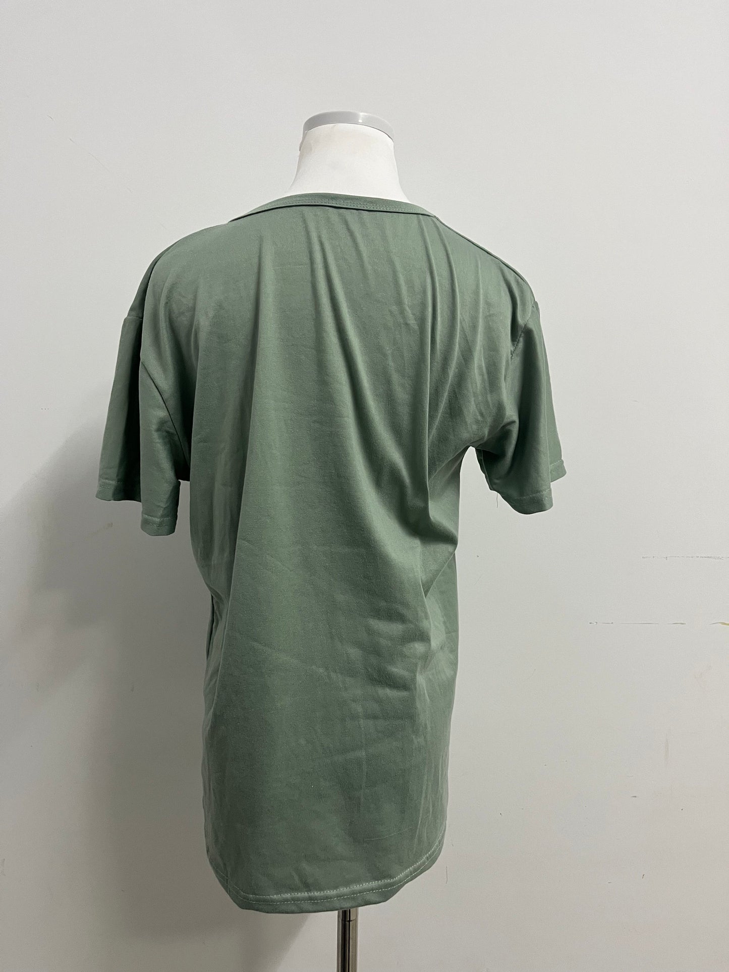 Lionion Women's Sage Green Short-Sleeve T-shirts Basic Versatile Comfortable & Skin-Friendly Daily Essential