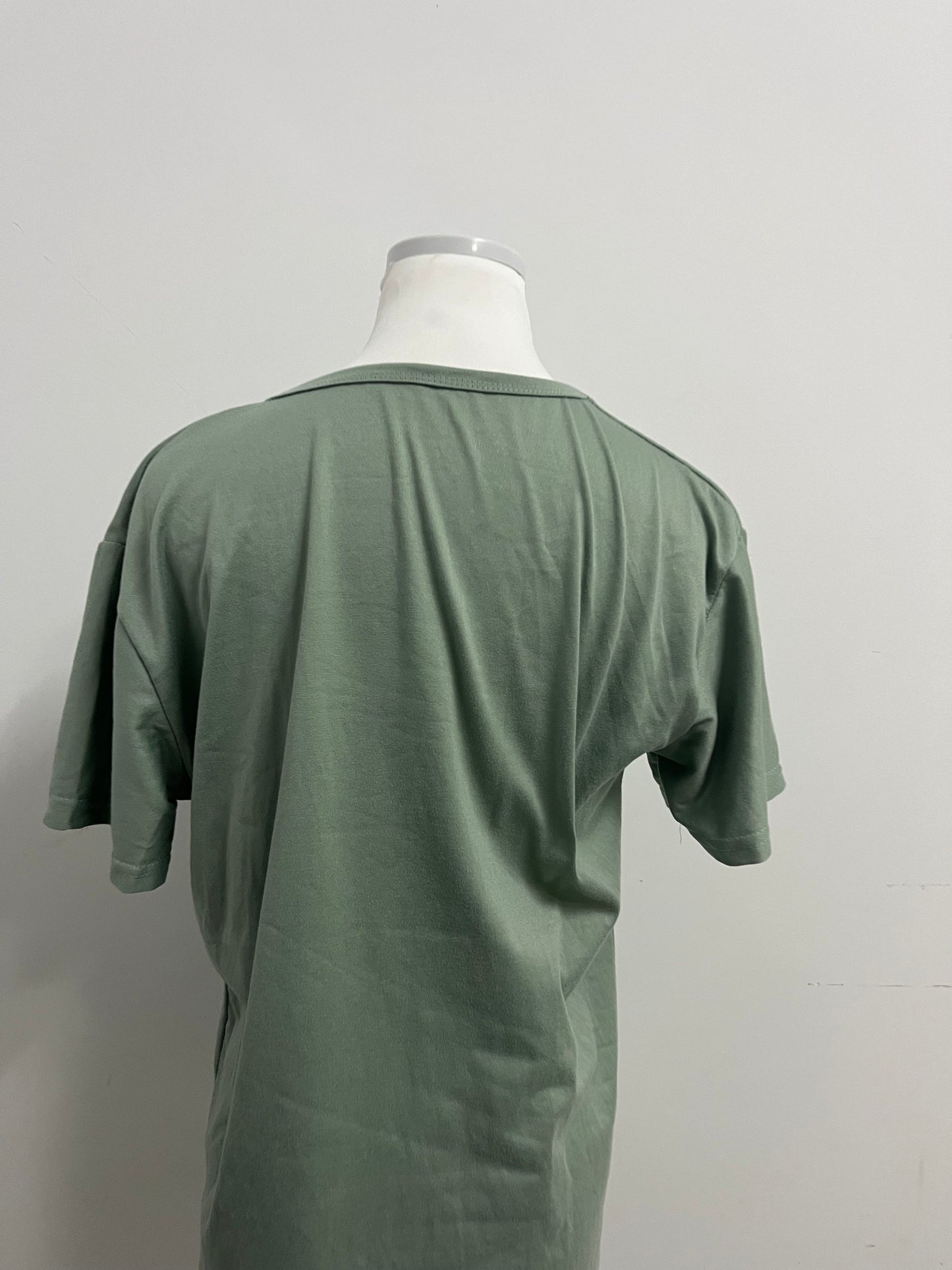 Lionion Women's Sage Green Short-Sleeve T-shirts Basic Versatile Comfortable & Skin-Friendly Daily Essential