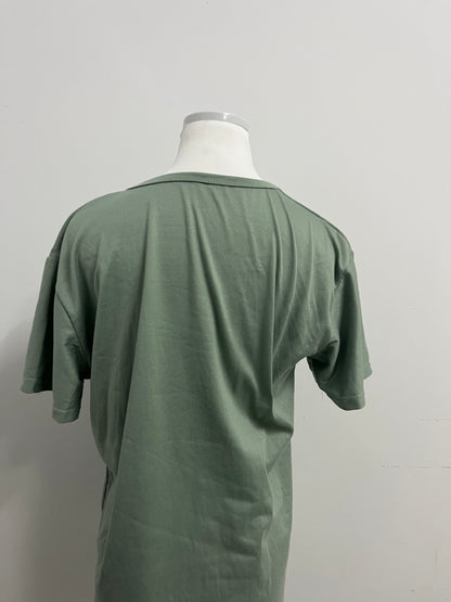 Lionion Women's Sage Green Short-Sleeve T-shirts Basic Versatile Comfortable & Skin-Friendly Daily Essential