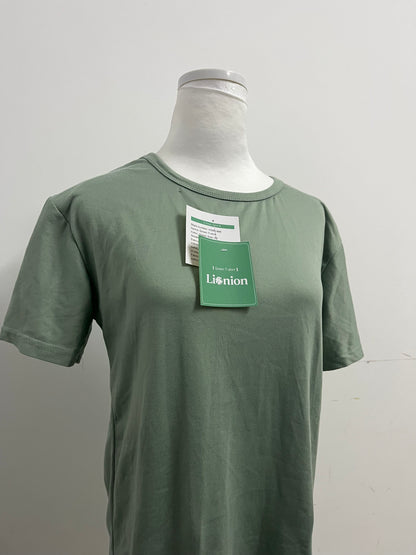 Lionion Women's Sage Green Short-Sleeve T-shirts Basic Versatile Comfortable & Skin-Friendly Daily Essential