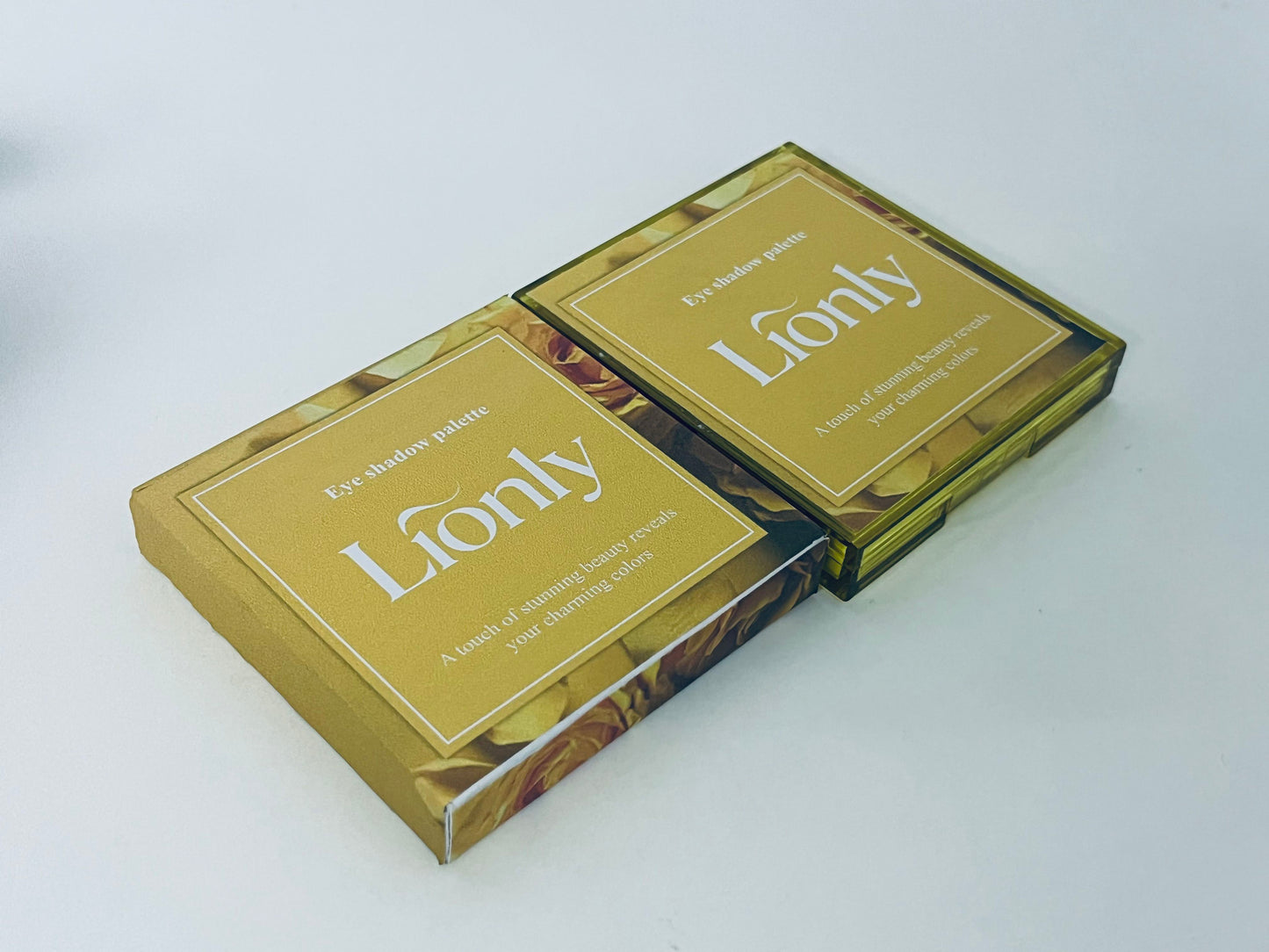 Lionly 9 Colors Golden Earth Eyeshadow Palette, Warm Brown Matte Shimmer Glitter Eyeshadow, Versatile for Daily, Office, Party Looks