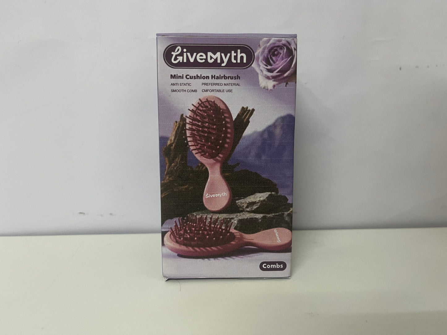 [LiveMyth Combs]——LiveMyth Mini Cushion Hairbrush | Detangle & Scalp Massage On-the-Go