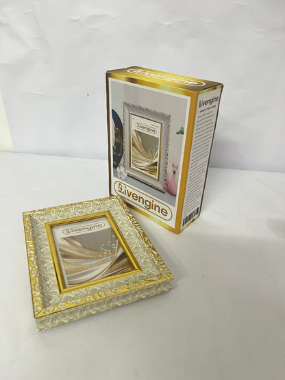 Livengine Picture frames Golden Embossed Photo Frame Luxurious & Retro Capture Beauty An Elegant Choice for Home Decoration and Memory Collection