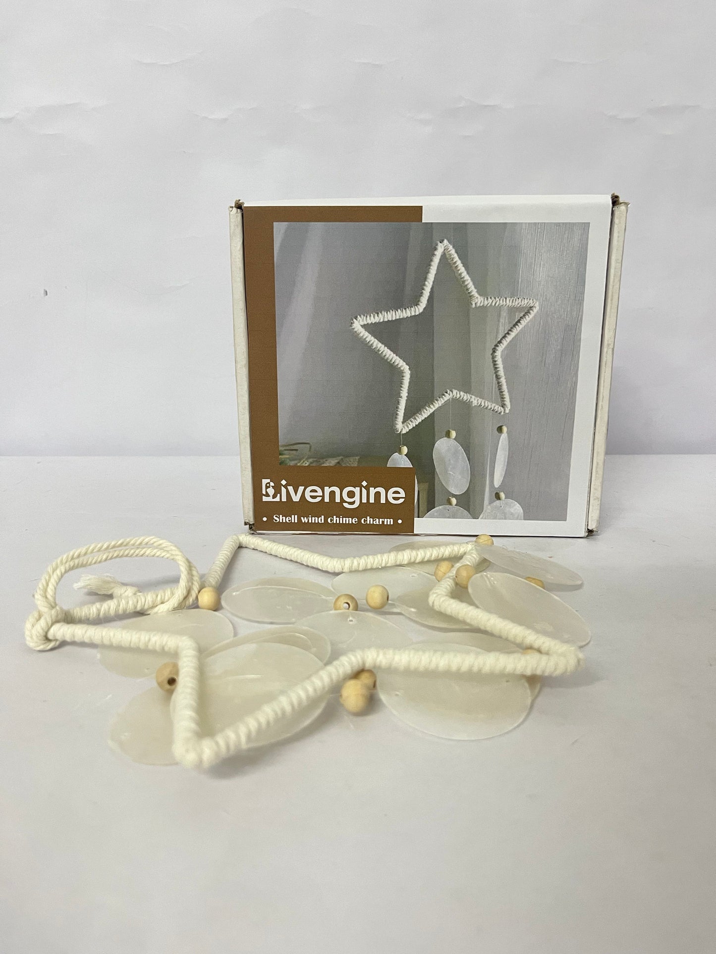 Livengine Dream catcher Shell Star Wind Chime Ornament Natural & Fresh Pleasant & Healing A Romantic Choice for Home and Outdoor Decoration