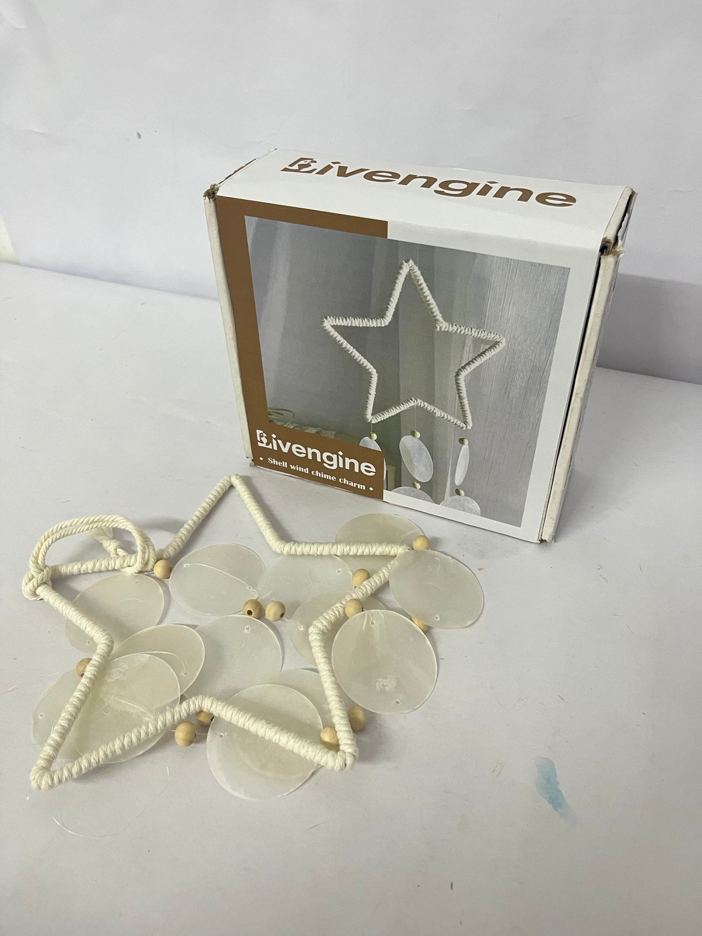Livengine Dream catcher Shell Star Wind Chime Ornament Natural & Fresh Pleasant & Healing A Romantic Choice for Home and Outdoor Decoration