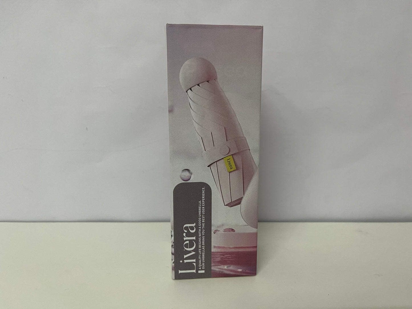 【Livera Compact Foldable Umbrella】—— Pink Stylish Water-Resistant Umbrella: Portable, Lightweight & Durable for Daily Commuting & Outdoor Outings