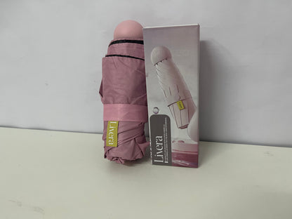 【Livera Compact Foldable Umbrella】—— Pink Stylish Water-Resistant Umbrella: Portable, Lightweight & Durable for Daily Commuting & Outdoor Outings