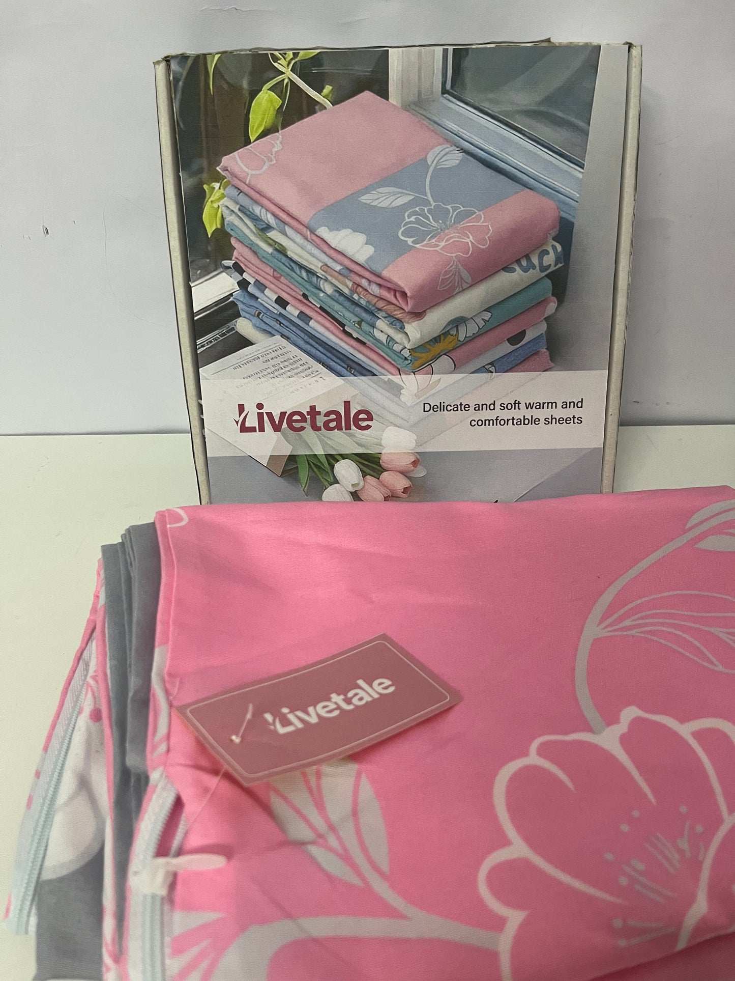 [Livetale Quilt covers]——Livetale 100% Cotton Printed Duvet Cover - Soft & Breathable Floral Pattern Bedding