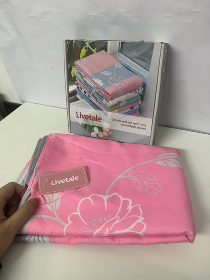 [Livetale Quilt covers]——Livetale 100% Cotton Printed Duvet Cover - Soft & Breathable Floral Pattern Bedding