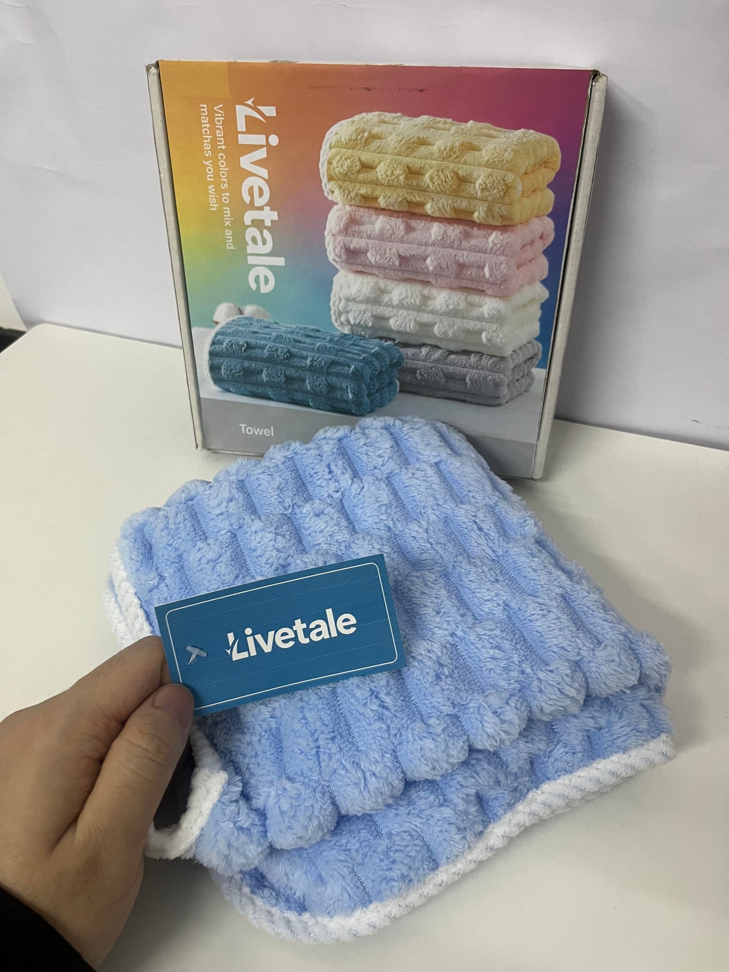 [Livetale Towels]——Livetale High-Density Coral Fleece Towel - Super Absorbent Quick-Dry Face & Hand Towel