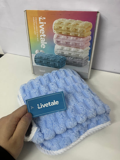 [Livetale Towels]——Livetale High-Density Coral Fleece Towel - Super Absorbent Quick-Dry Face & Hand Towel