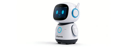 Lnfinpanda Smart Kids Teaching Robot, Programmable Interactive Early Education Machine, Logic Thinking Training, Voice Dialogue, Companion Learning STEM Toy