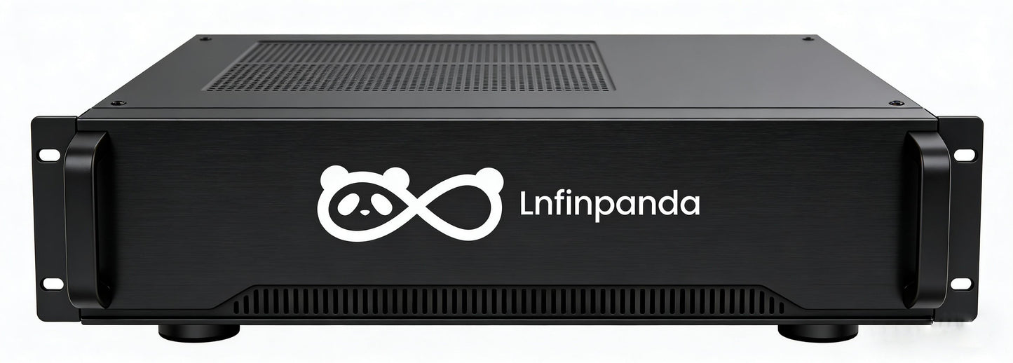 Lnfinpanda 3U Rack-Mount Wireless Speakers, Professional HiFi Sound, Bluetooth 5.3 Connectivity, Multi-Scene Application, Enterprise-Grade Audio Equipment