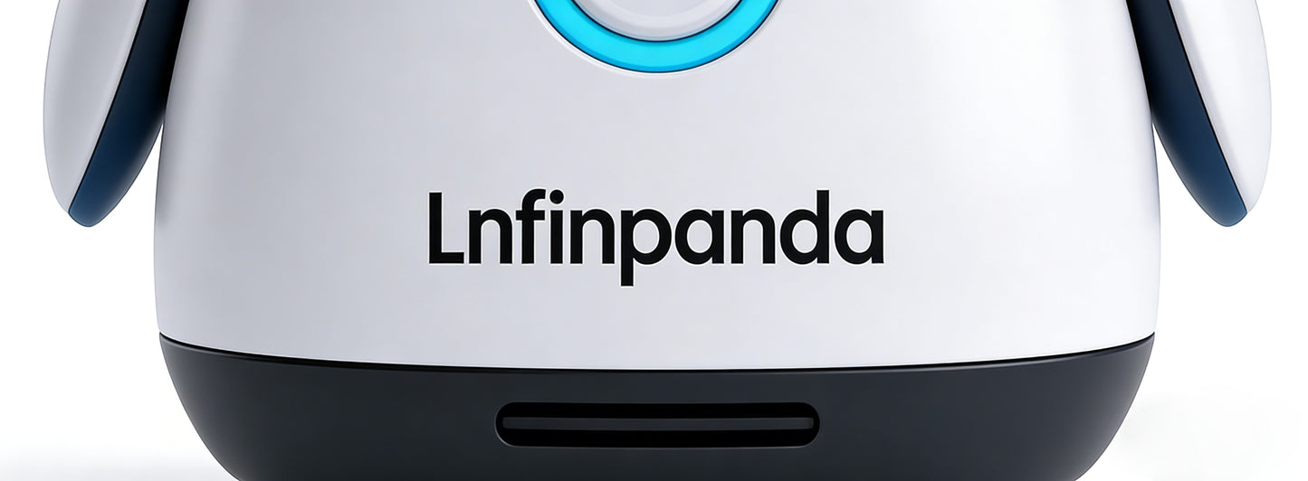 Lnfinpanda Smart Kids Teaching Robot, Programmable Interactive Early Education Machine, Logic Thinking Training, Voice Dialogue, Companion Learning STEM Toy
