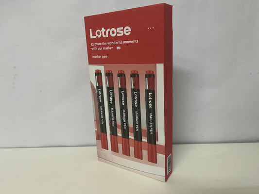 [Lotrose Marker pens]-Red Marker Pen - Large Capacity Quick-Dry Waterproof Marker