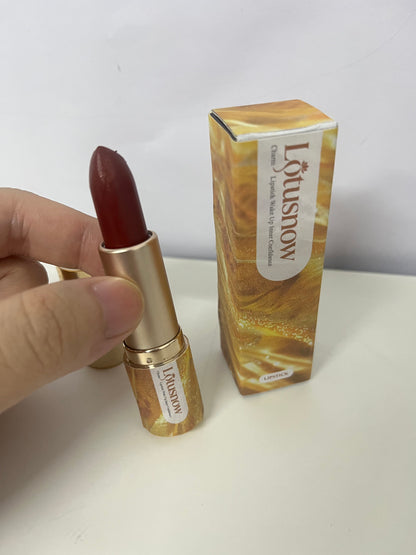 Lotusnow Charm Lipstick Wake Up Confidence on Lips Luxurious Gold Texture Pigmented & Long-Lasting An Elegant Expression of Lip Art
