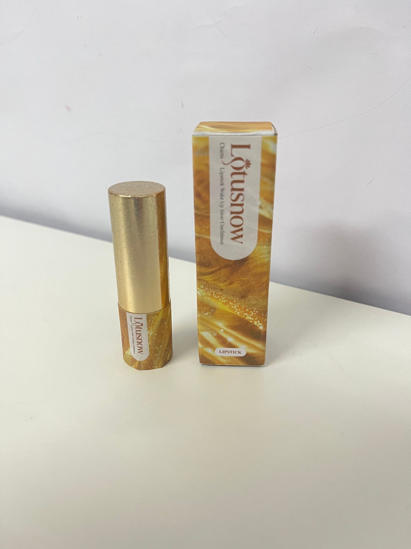 Lotusnow Charm Lipstick Wake Up Confidence on Lips Luxurious Gold Texture Pigmented & Long-Lasting An Elegant Expression of Lip Art