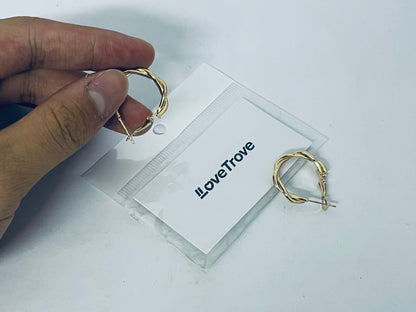 LoveTrove Twisted/Braided Hoop Earrings for Women