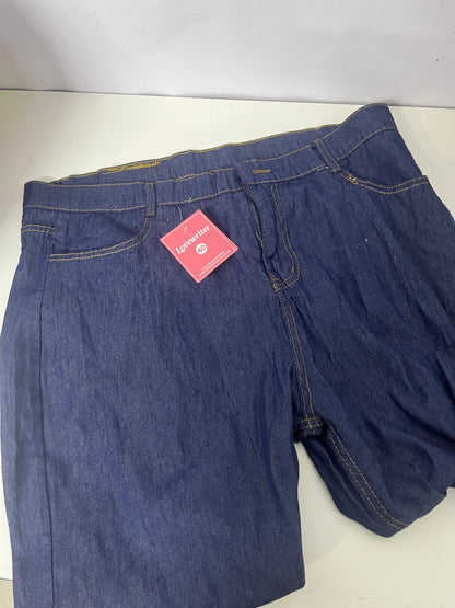 [Lovewriter Jeans]——Dark Blue Washed Jeans - Loose Straight-Leg Casual