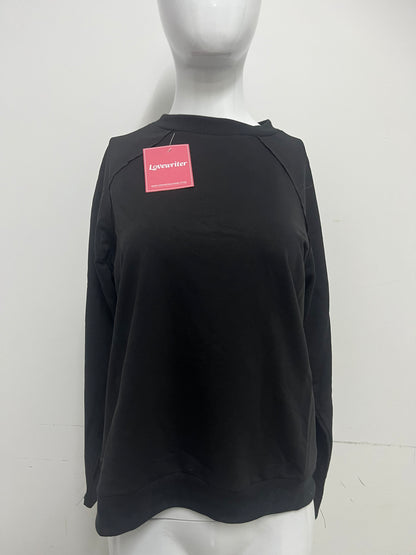 [Lovewriter T-shirts]-Basic Crew Neck Sweatshirt - Loose Versatile Long-Sleeve Top