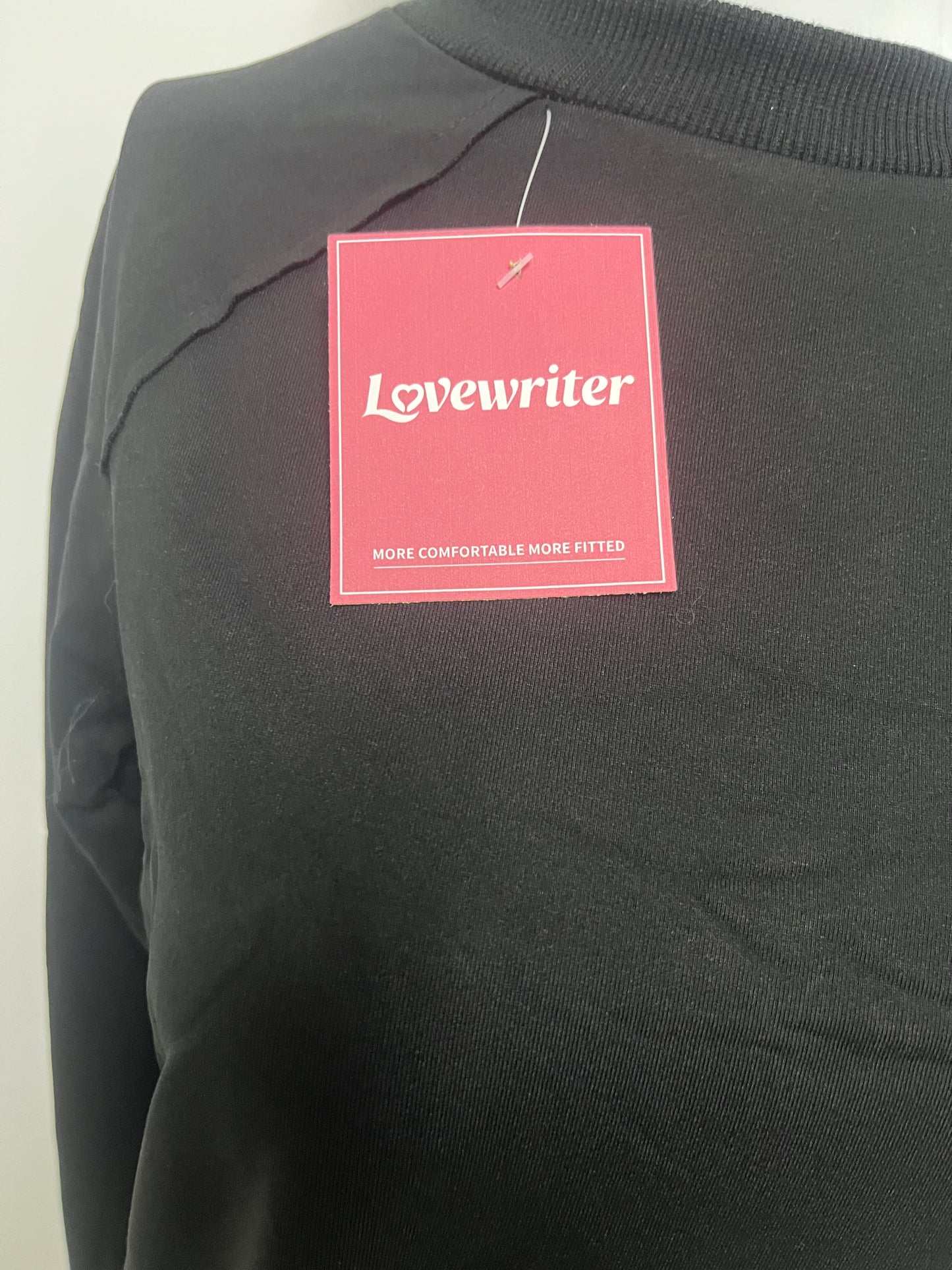 [Lovewriter T-shirts]-Basic Crew Neck Sweatshirt - Loose Versatile Long-Sleeve Top